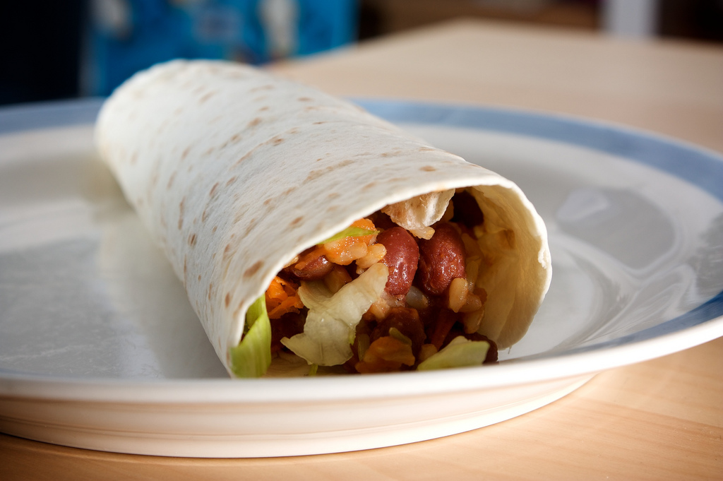 The History of Burritos and a Chicken Bean Burrito Recipe