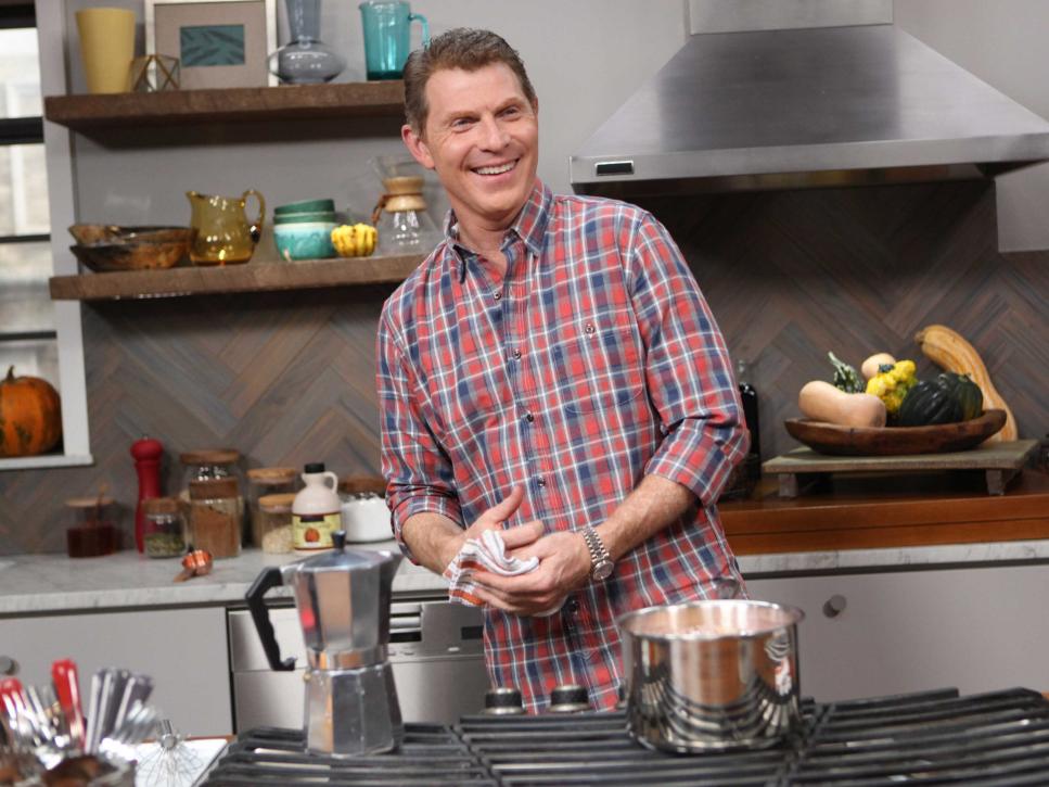 Bobby Flay in the kitchen
