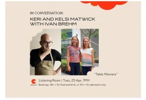 Conversation on Table Manners: Keri, Kelsi, and Ivan Brehm at Appetite, Singapore